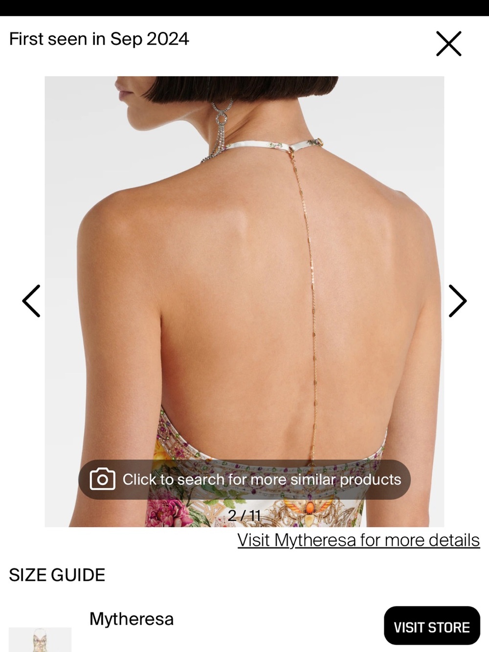 Camilla Egyptian Rose, chain detail Silk Maxi Dress - Picture 4 of 8